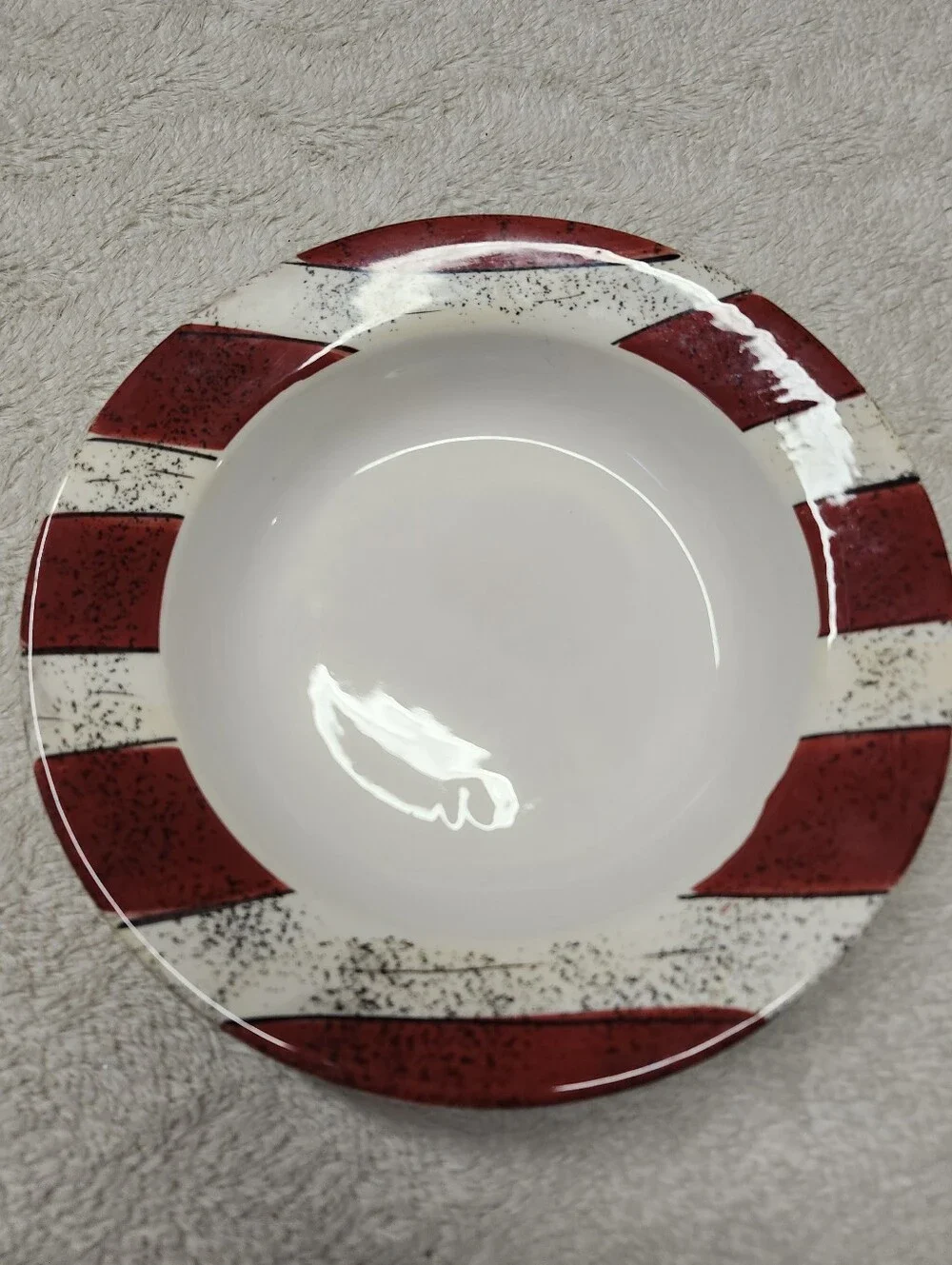 • Lot of 2 VTG 1997 Sakura Warren Kimble Colonial Flag Soup Bowls 7.5